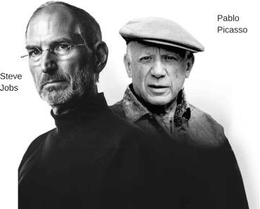 Photo of Steve Jobs & Pablo Picasso