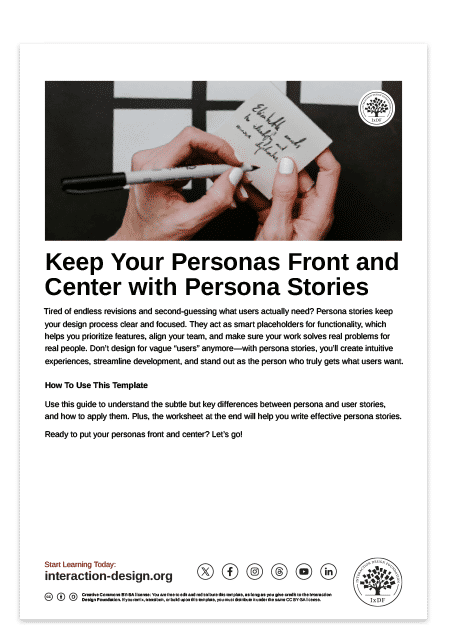 Keep Your Personas Front and Center with Persona Stories