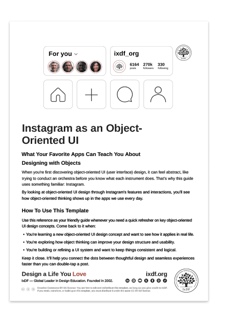 Instagram as an Object-Oriented UI